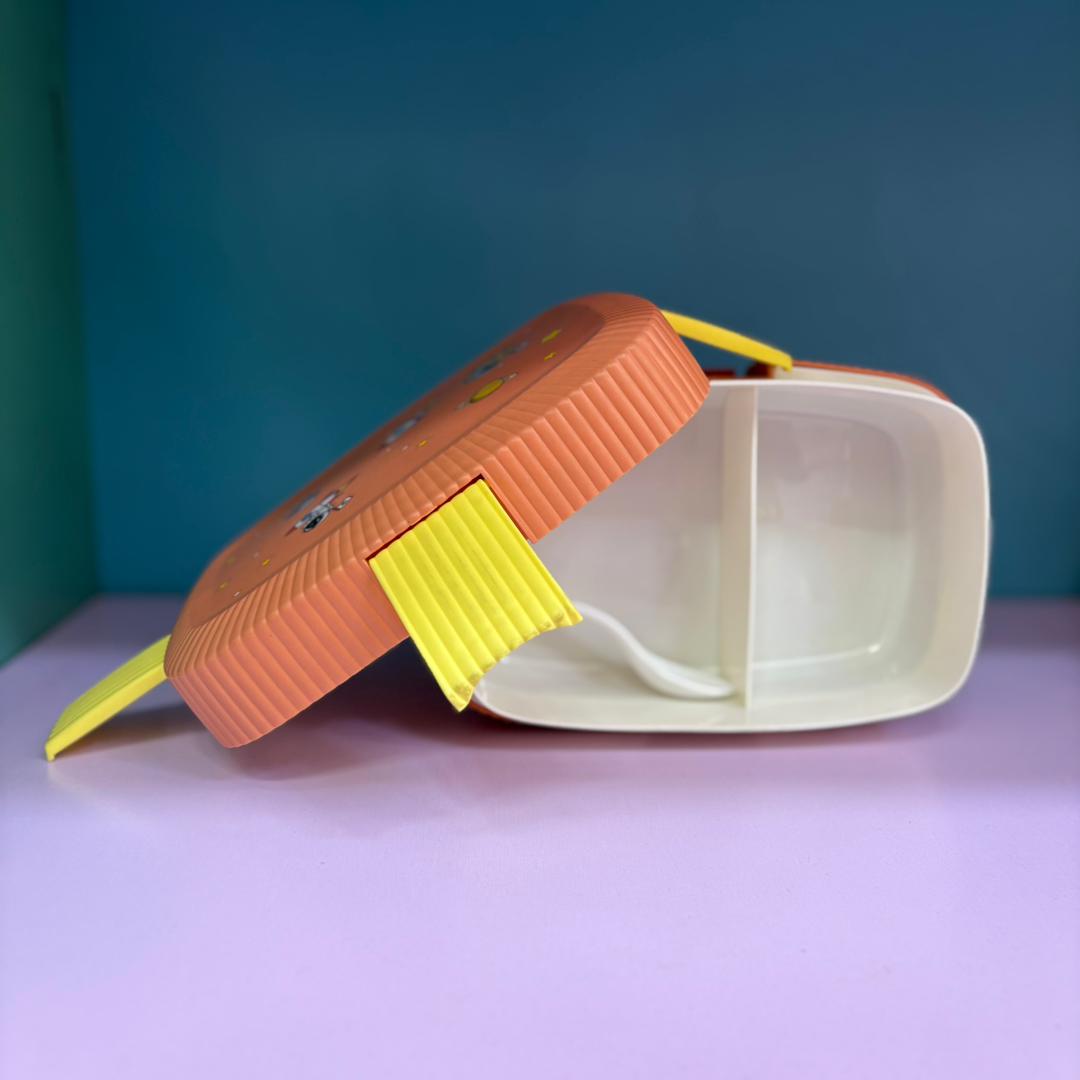 ظرف غذا فضانورد نارنجی دوقسمته