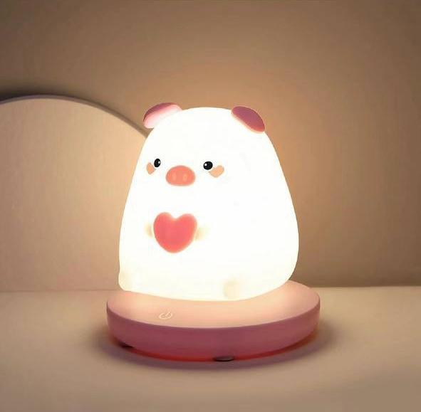 چراغ خواب سیلیکونی خوک