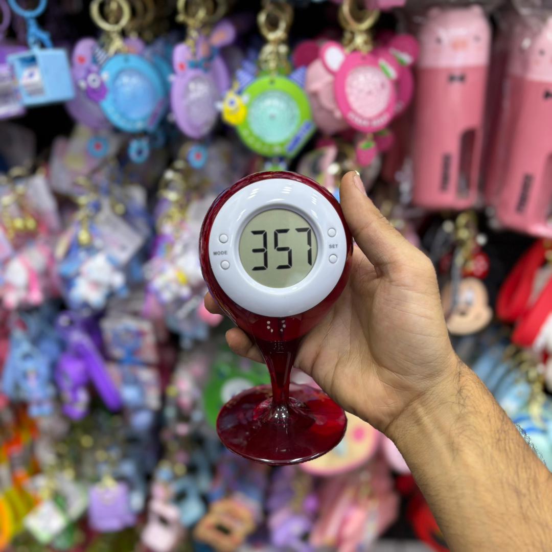 ساعت رومیزی دیجیتال آبی قرمز