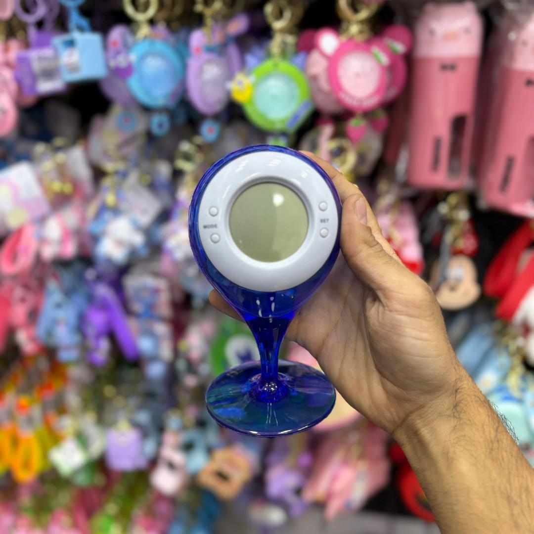 ساعت رومیزی دیجیتال آبی آبی