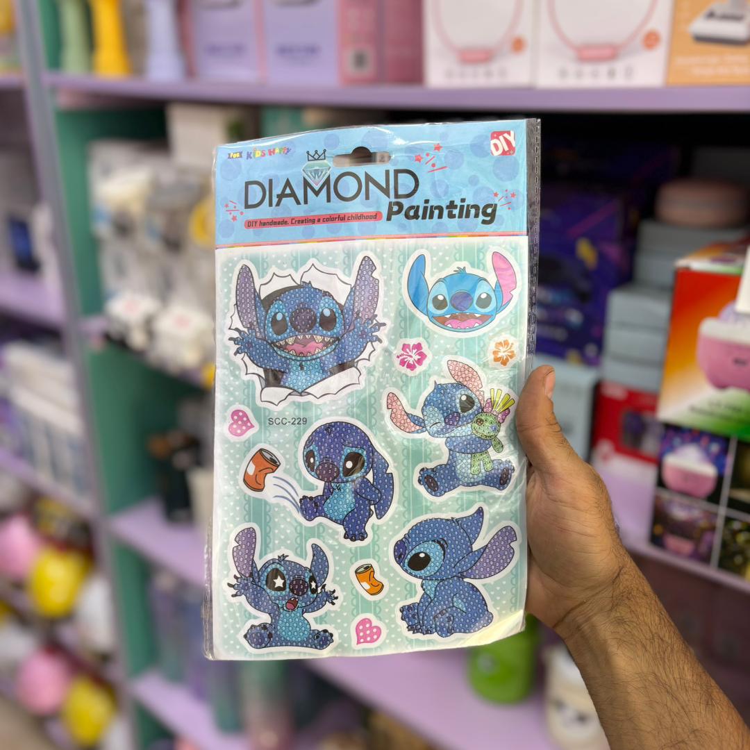 نقاشی الماسی برچسبی کد 8